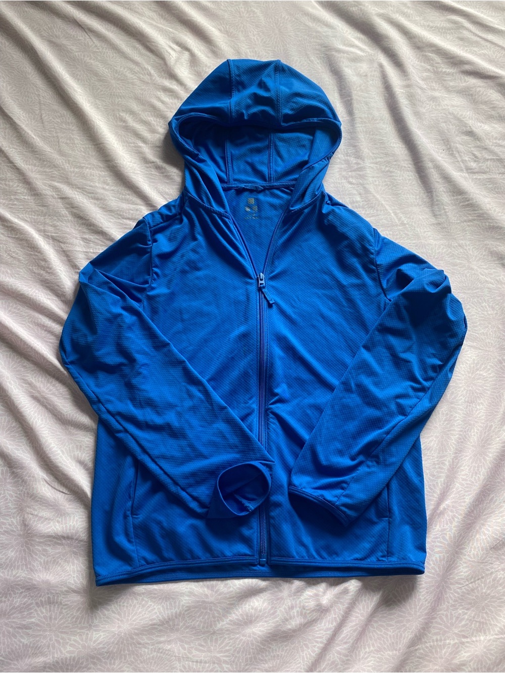 Uniqlo Blue Hooded Zip-Up Jacket